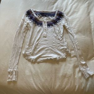 Free people medium long sleeve shirt